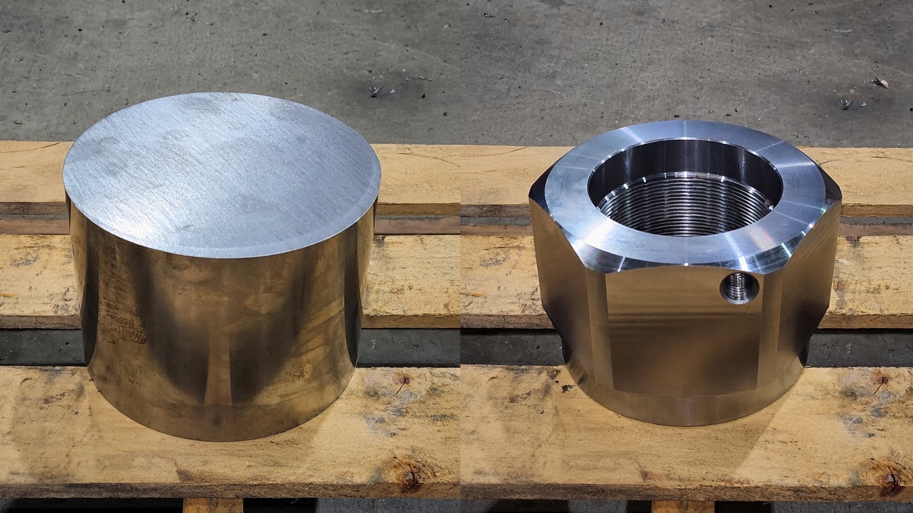 Machining new polyurethane bushings
