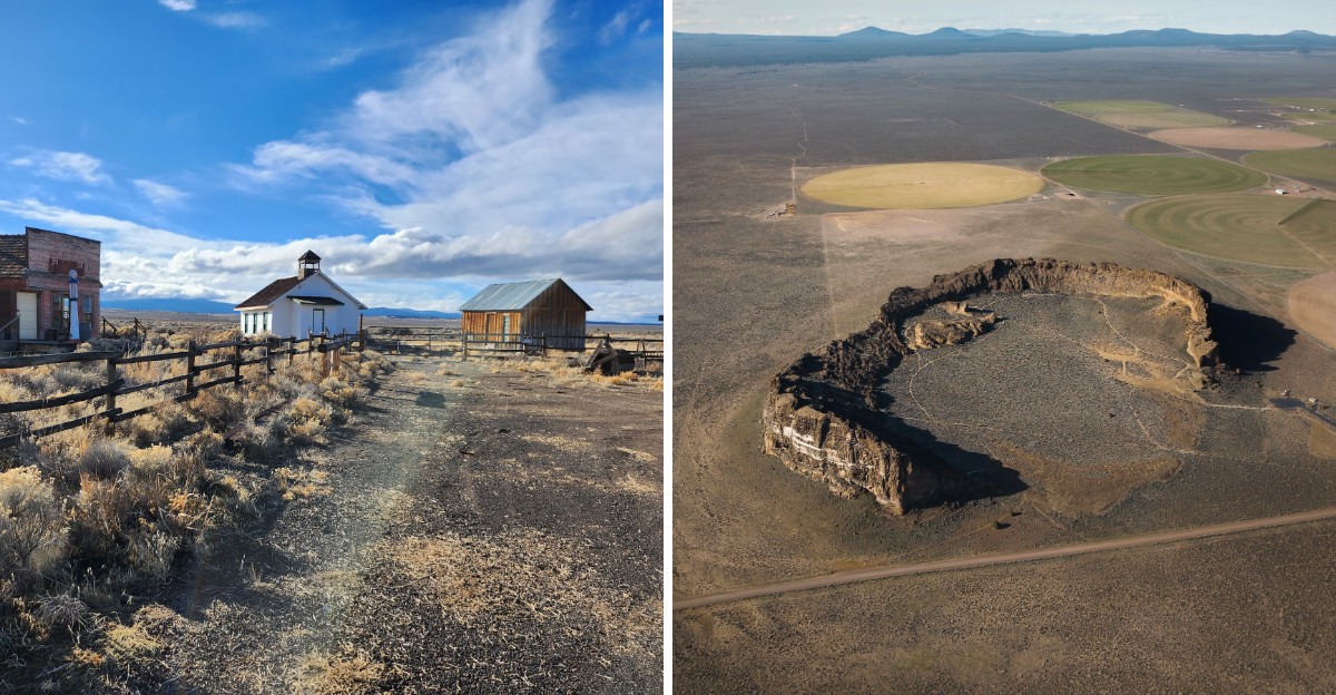 Oregon has a giant rock formation that looks like a natural stone fortress