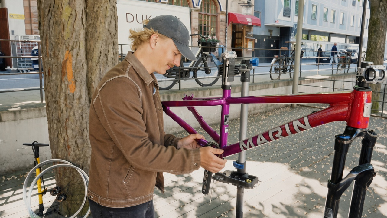 Watch this: Assembling a professional dirt jump bike from scratch