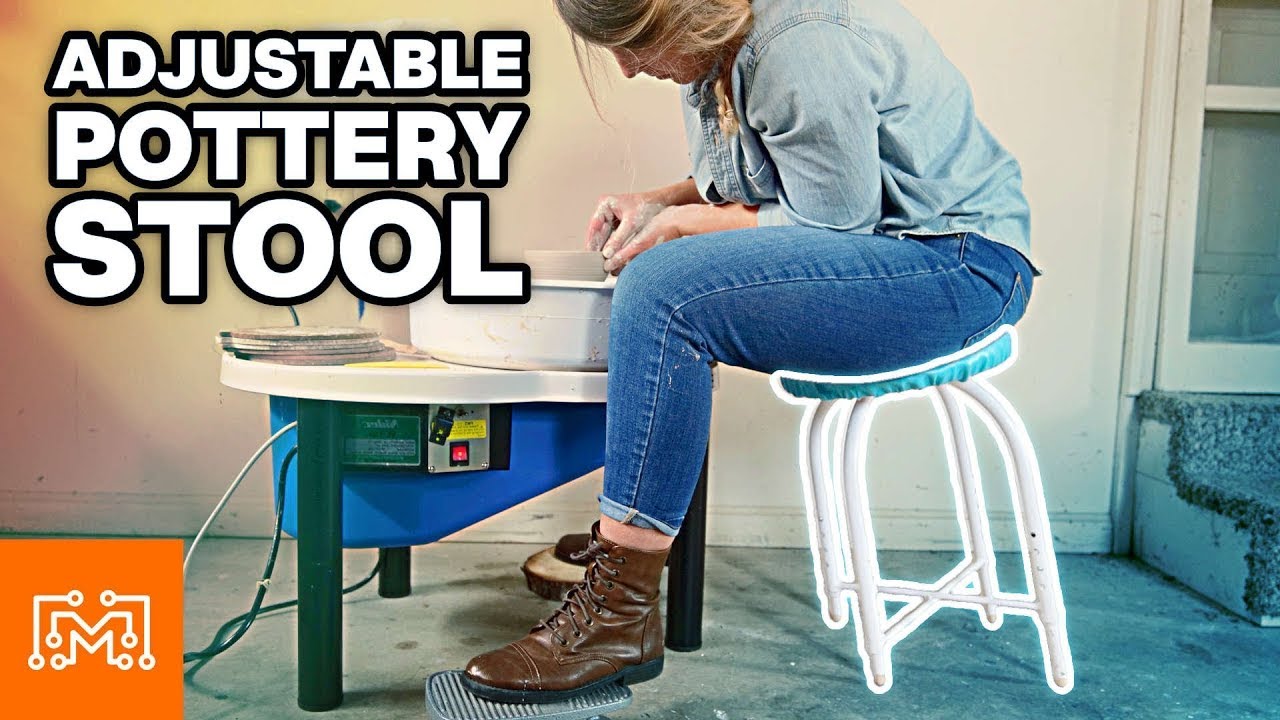 Making a custom adjustable stool for pottery!