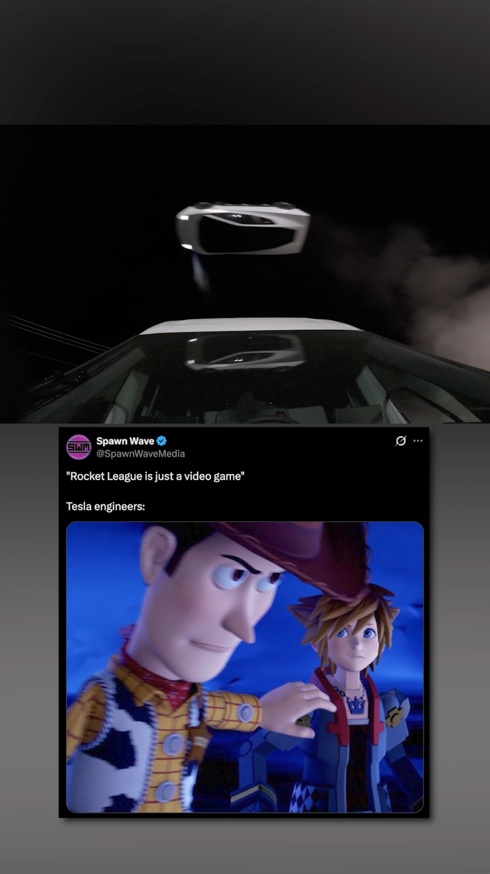 Elon Musk showed off a car he claims can fly