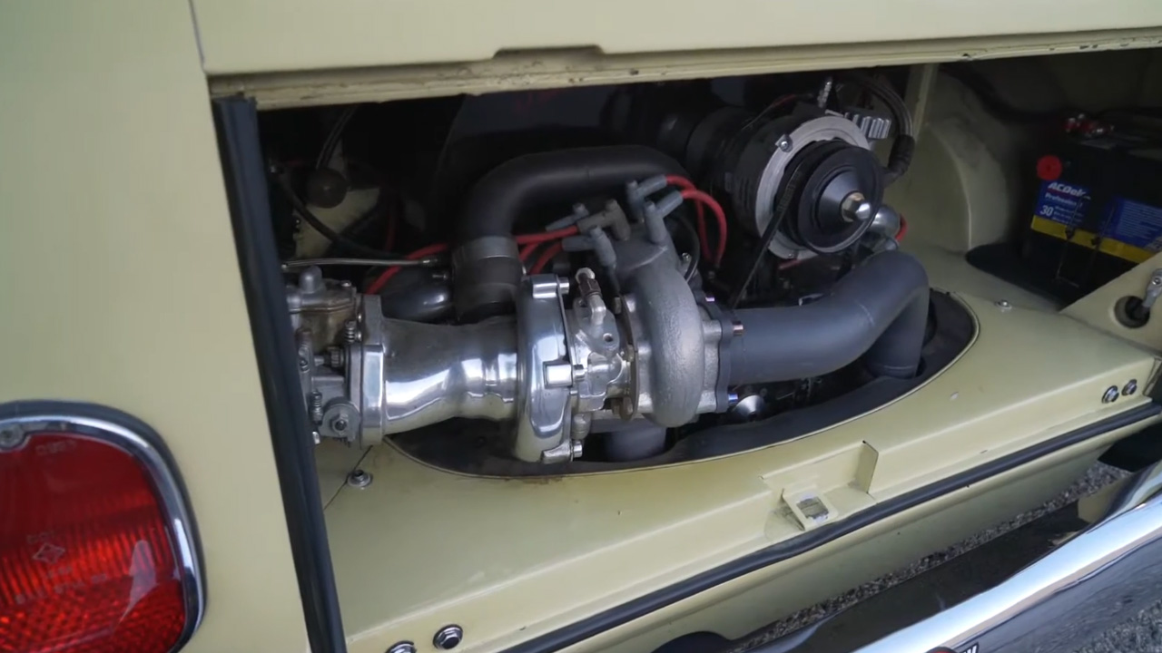 What makes this turbo engine Volkswagen bus special