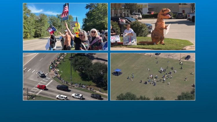 Hundreds march at Houston 'No Kings' rally as speakers urge voters to turn out for midterms