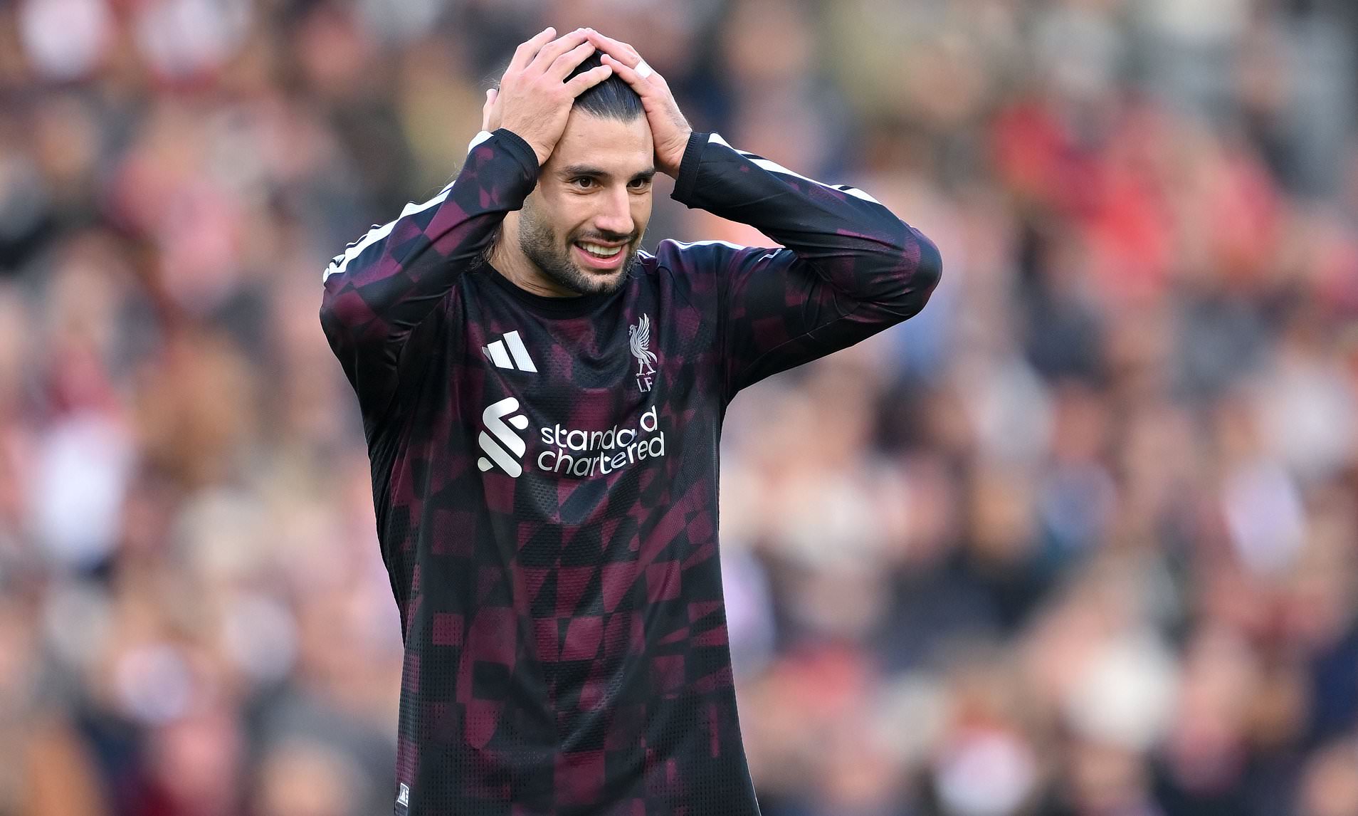 Liverpool dealt major injury blow as Dominik Szoboszlai is forced off ...