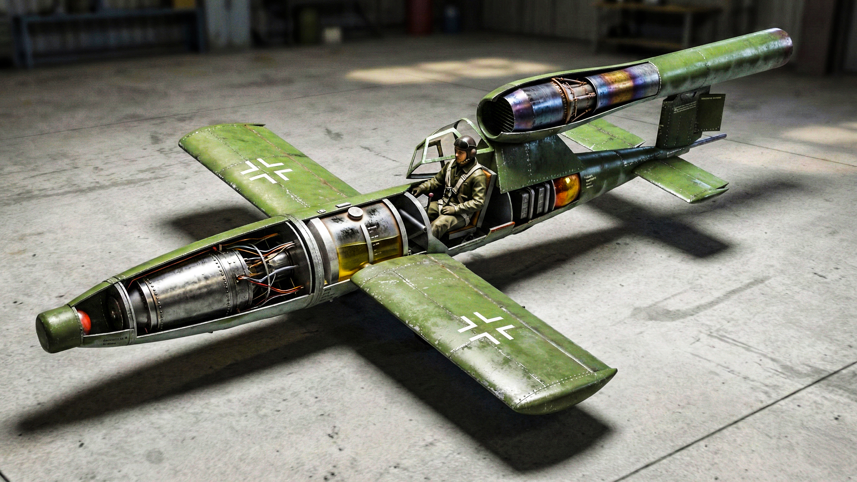 Germany put a cockpit inside its V-1 flying bomb
