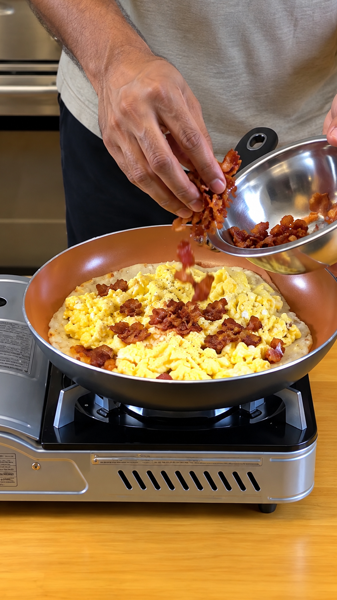 This bacon and egg breakfast quesadilla turns classic morning flavors ...
