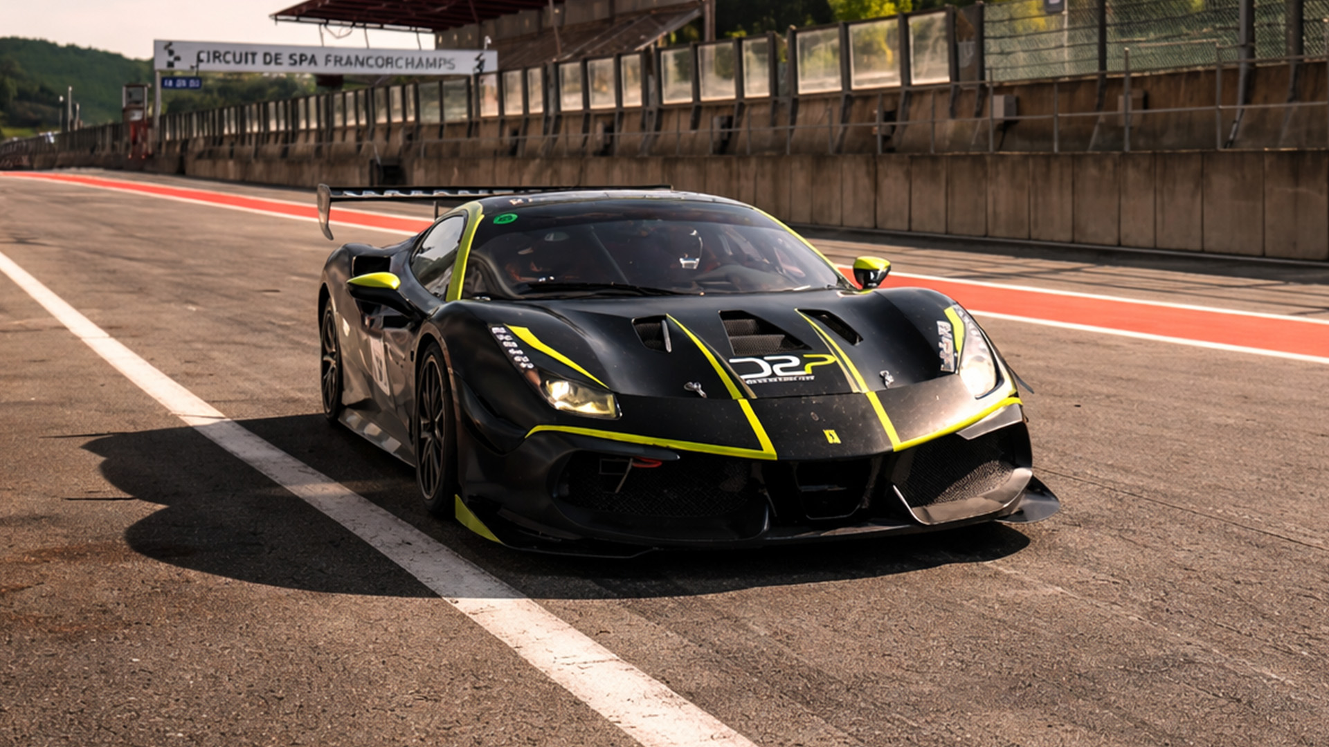 The Ferrari 488 Challenge Evo attacks Spa-Francorchamps from the cockpit