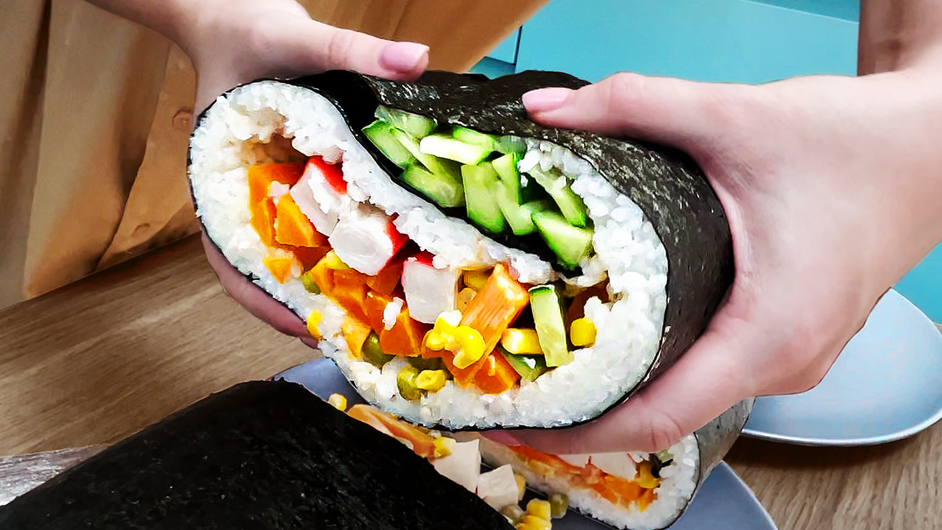 Giant sushi rolls and creative party food ideas to impress your guests