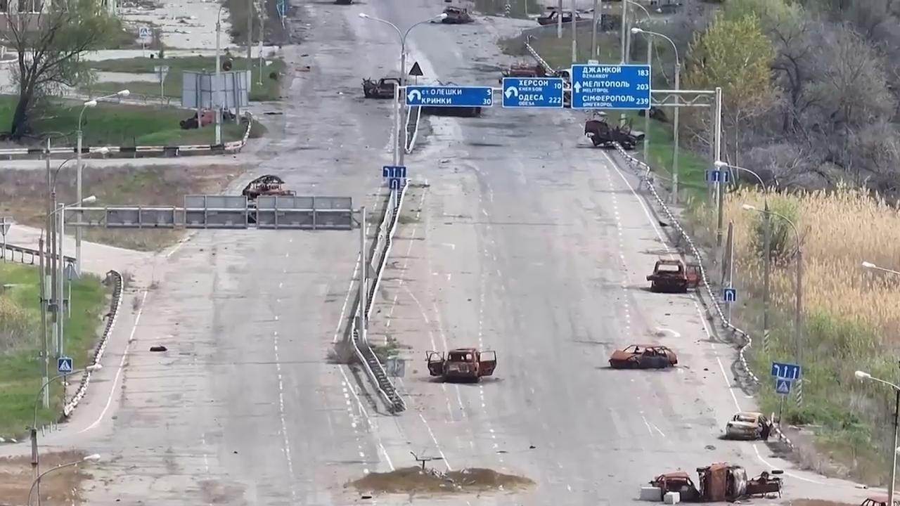 A front-line city in southeastern Ukraine is cut off from supplies ...