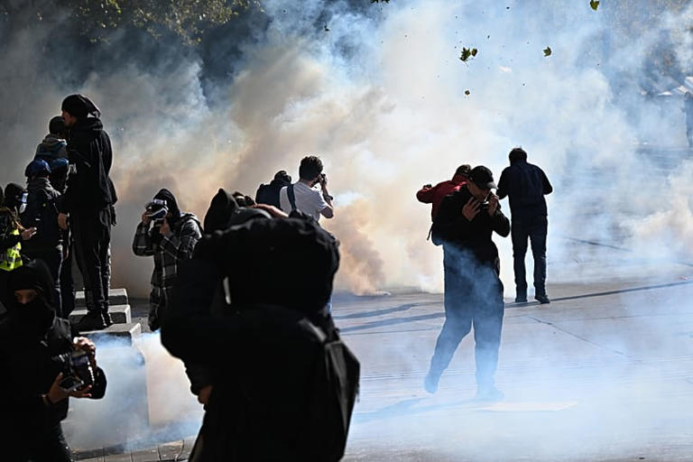 'No room for violence,' says Macron after rioters and looters hijack ...