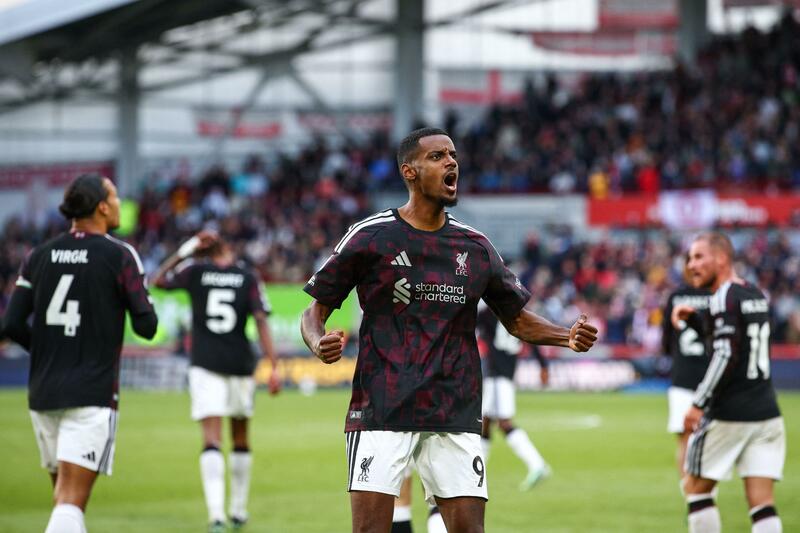 Isak marks return from injury with Liverpool winner at Brentford