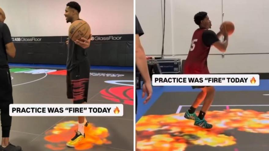 Miami Heat, il campo d'allenamento con pavimento a led prende fuoco
