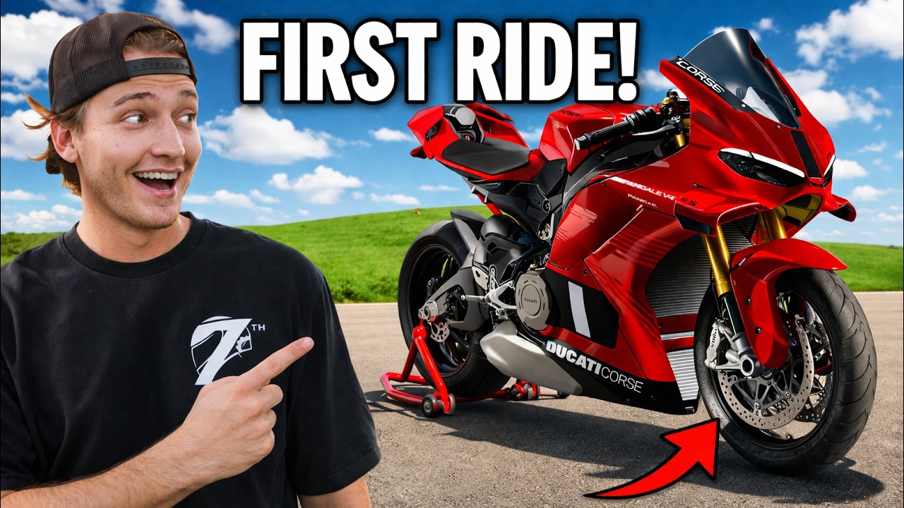 First ride on the new Ducati V4S!