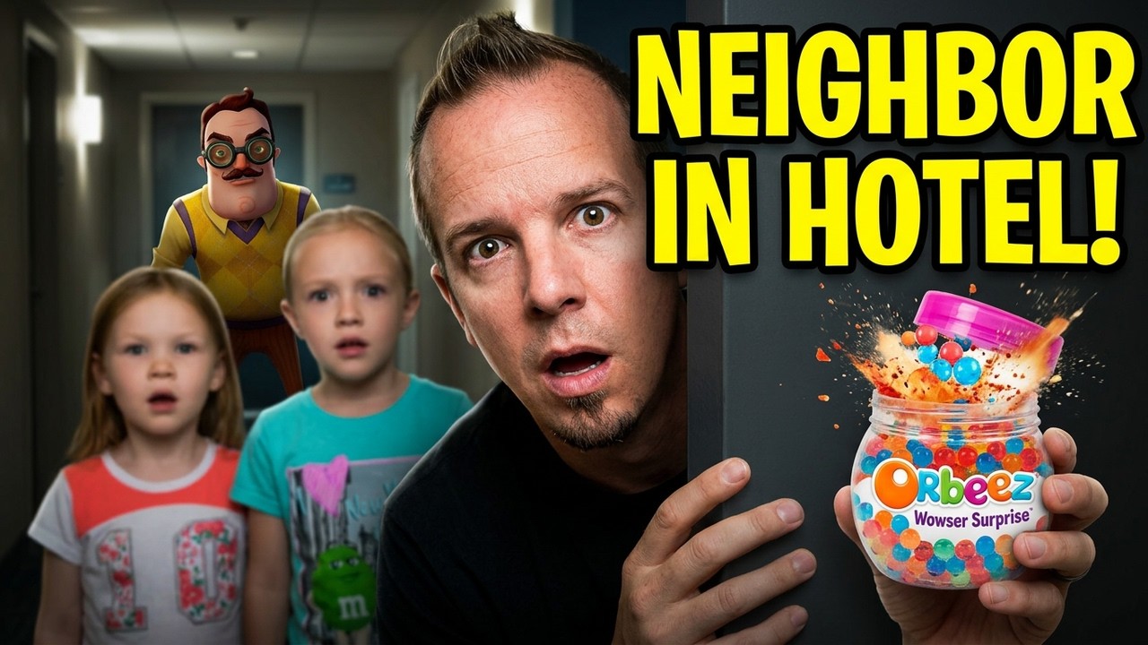Hello Neighbor in Real Life in a Hotel! He Booked a Room!! Orbeez ...