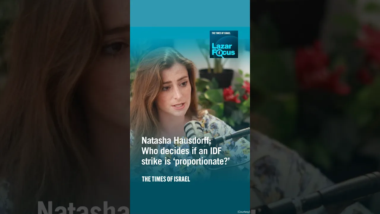 Who decides if an IDF strike is proportionate?