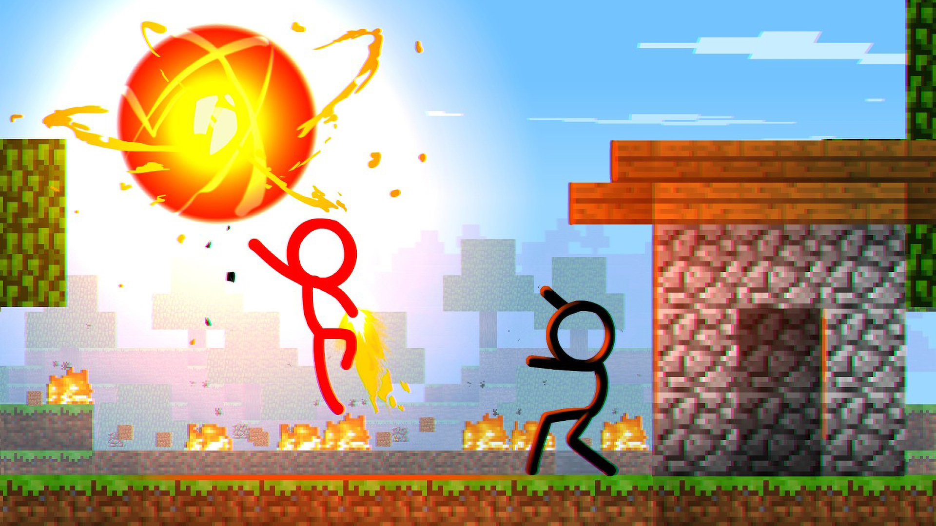 Build battle beta: Stick figures build from the beginning