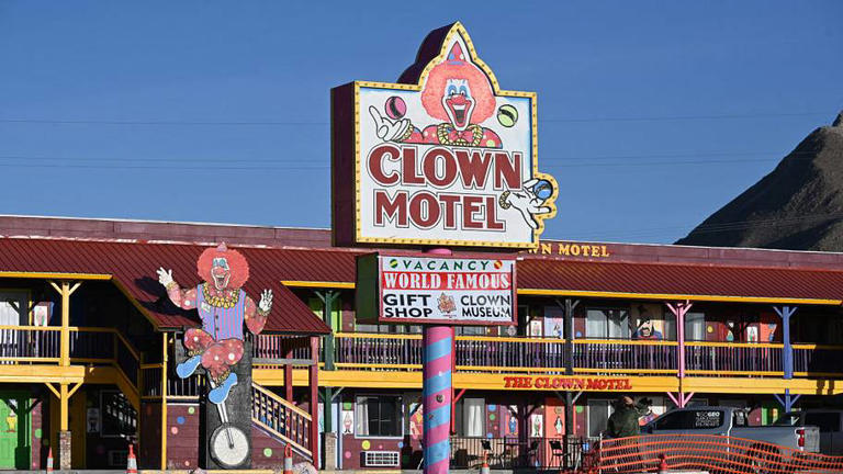 Would you stay at this haunted clown motel next to a cemetery?