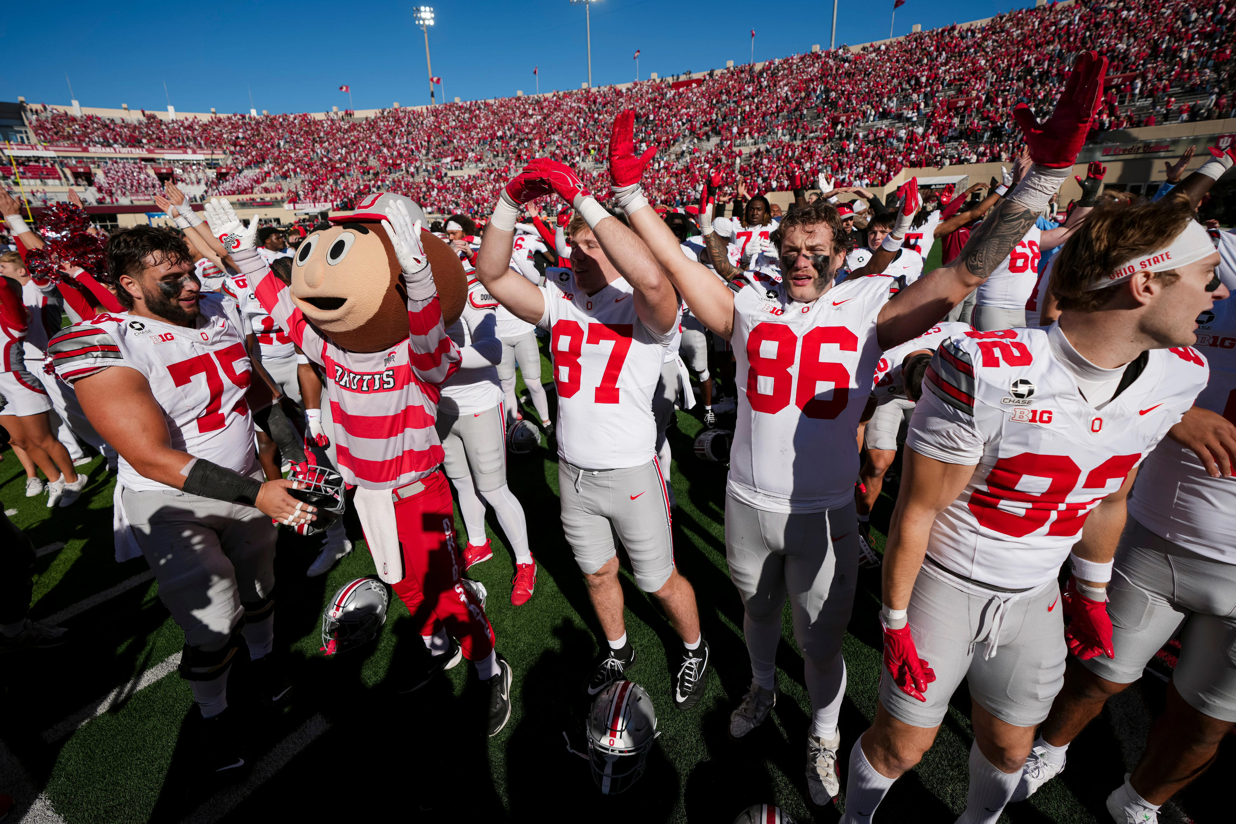 Where is Ohio State football ranked in major polls after week 7?