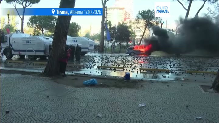 Albanian police fire rubber bullets and arrest hundreds as anti ...