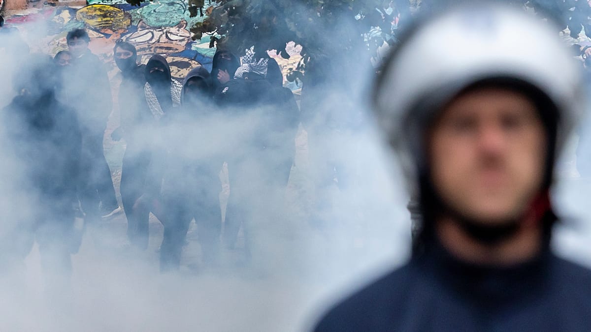 Protesters clash with police in Belgium as demonstrations turn violent ...