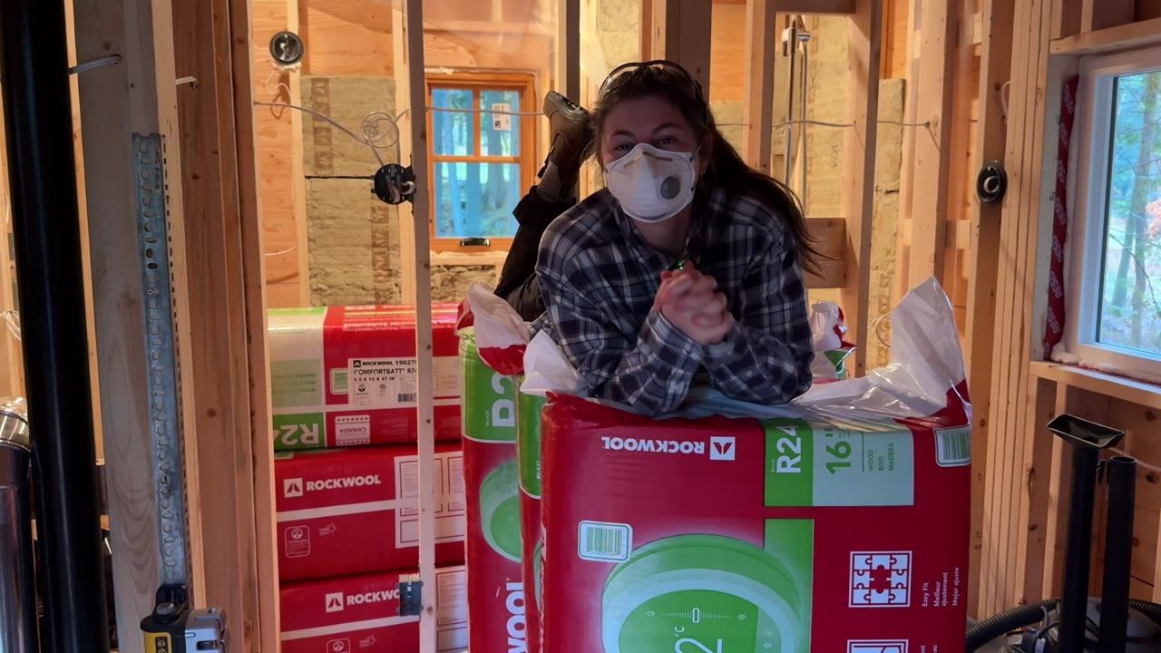 They started insulating their cabin after a freezing night… then ...