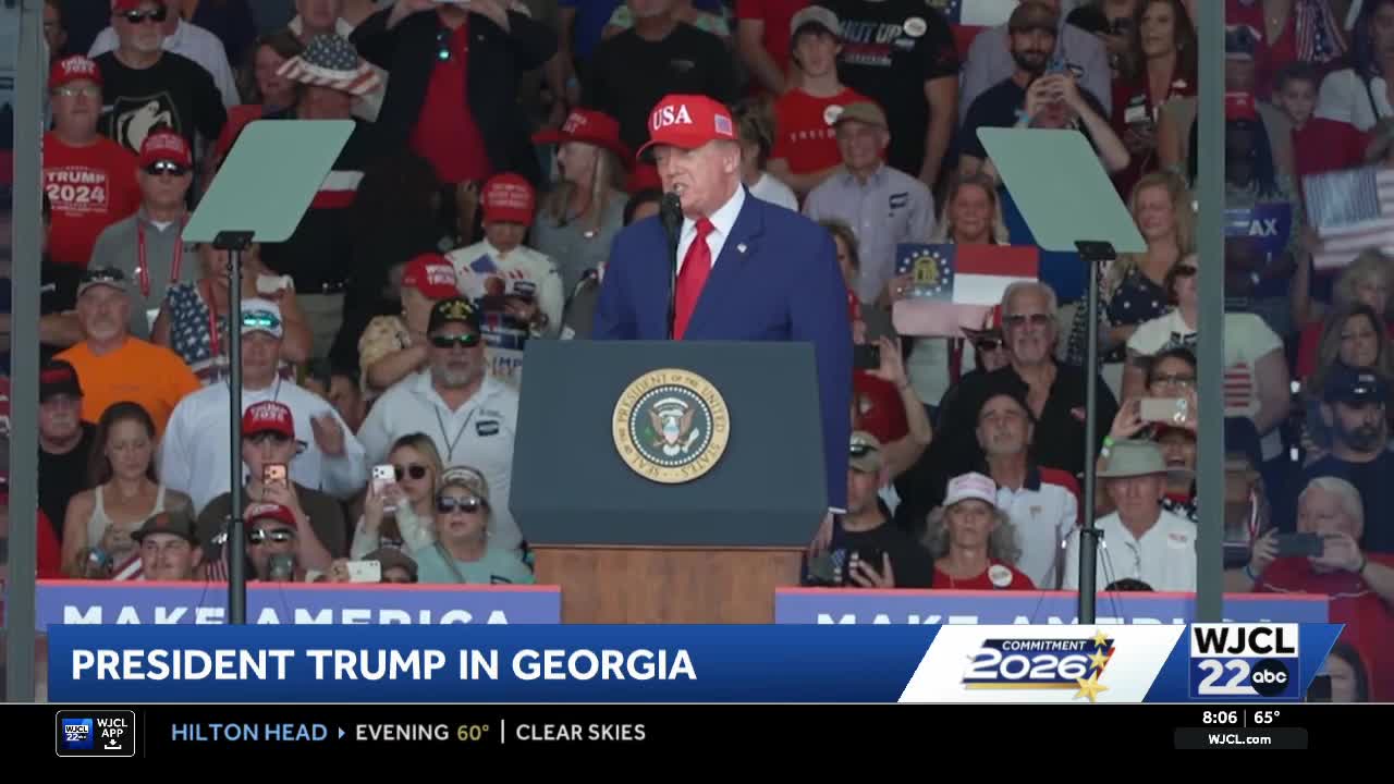 Trump’s Georgia campaign stop puts spotlight on key midterm races