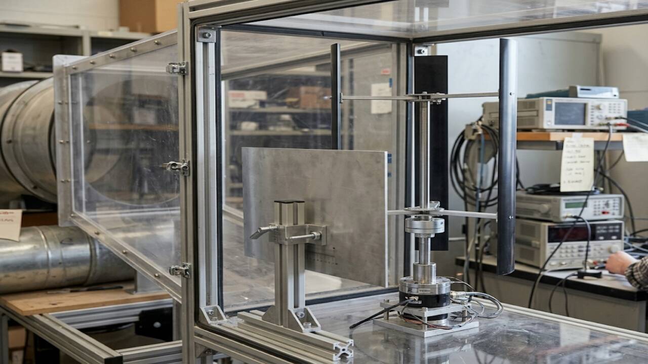 Plate boosts turbine output: Flat deflector aids vertical-axis design ...