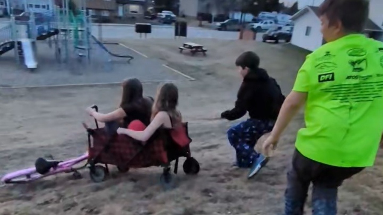 Hillside wagon ride ends in sudden collision