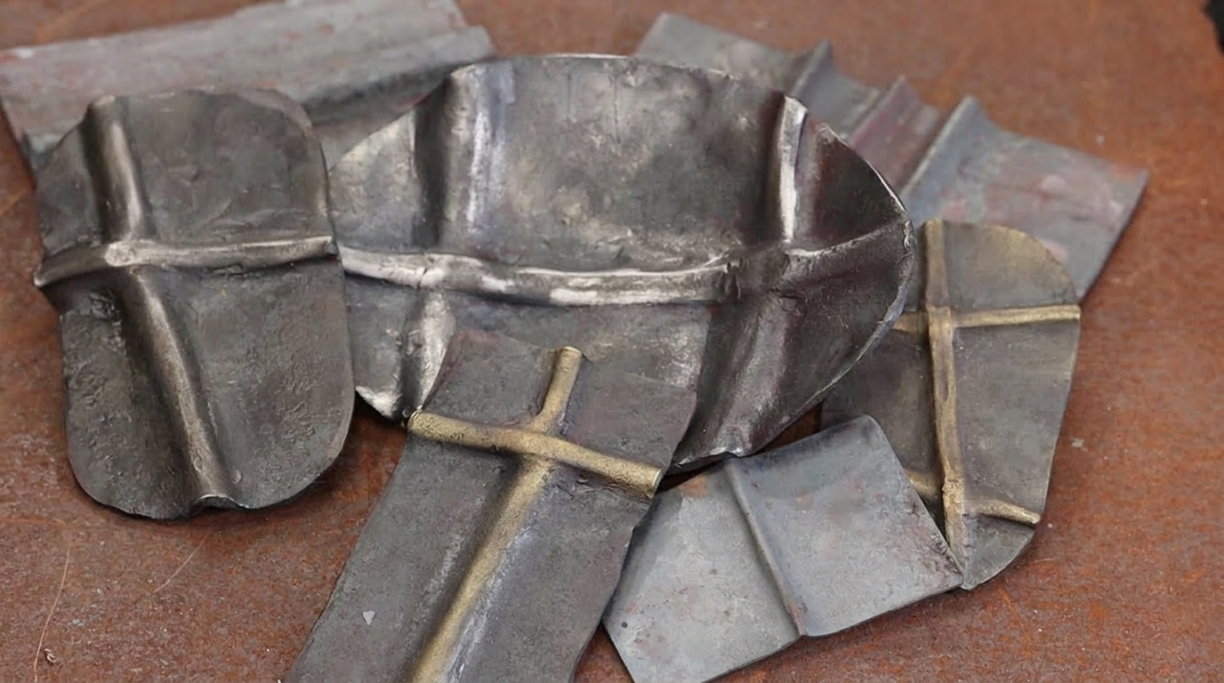 Basic blacksmithing: Fold forming sheet steel