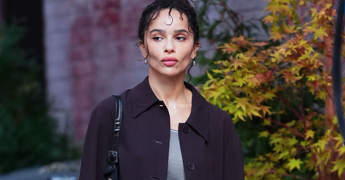 ICYMI: The shoe trend Zoë Kravitz is wearing to transition slip skirts ...