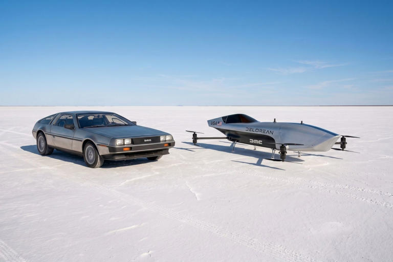 DeLorean enters world's first electric flying car racing league