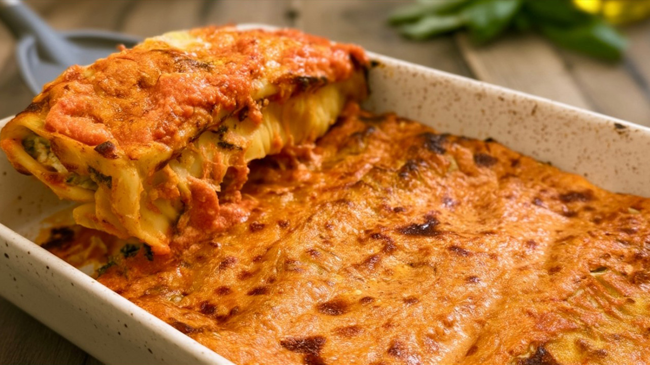 This creamy Italian lasagna is so good! Easier to make than you think!