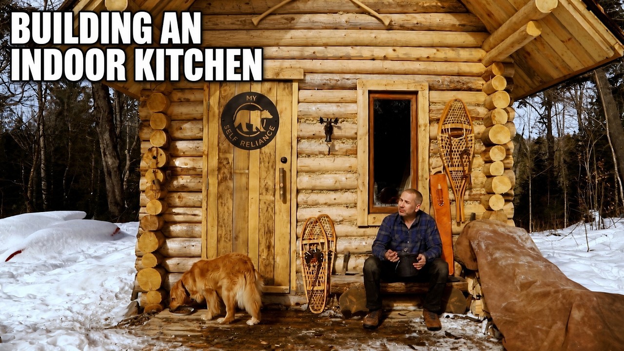 Hand-crafting the cabin interior | Log cabin build on off-grid homestead