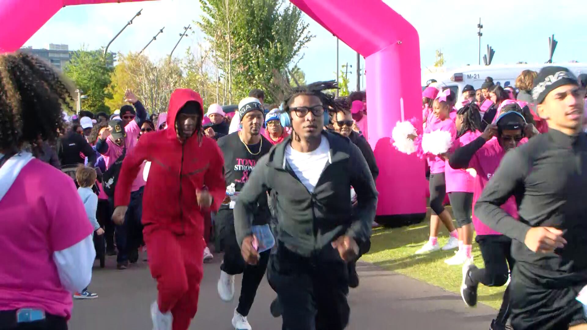 Making strides against breast cancer walk held at Tom Lee Park
