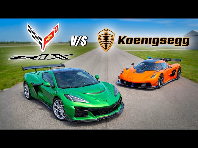 $150K Corvette ZR1X vs $3.5M Koenigsegg Jesko, the drag race nobody saw ...