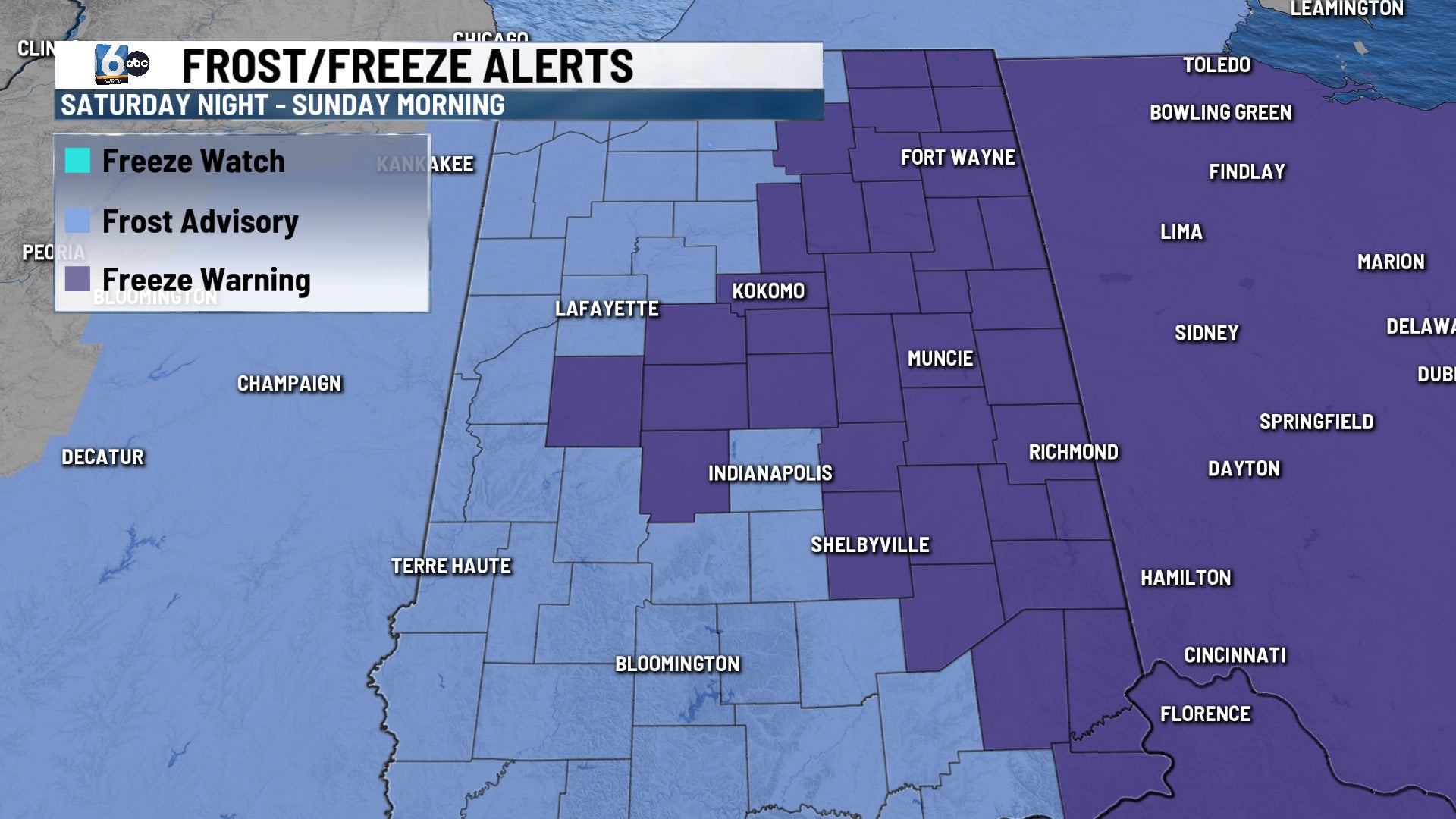 First frost & freeze of the season | Oct. 17, 2026