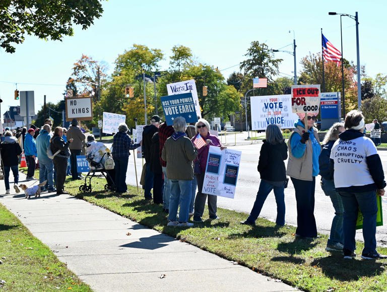 Port Huron No Kings rally encourages voter turnout in November