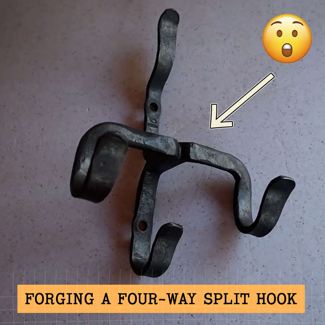 One split hook, four places to hang