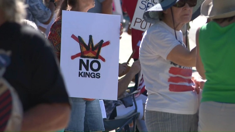 Why Auburn No Kings protesters returned to the scene of a March BB gun shooting