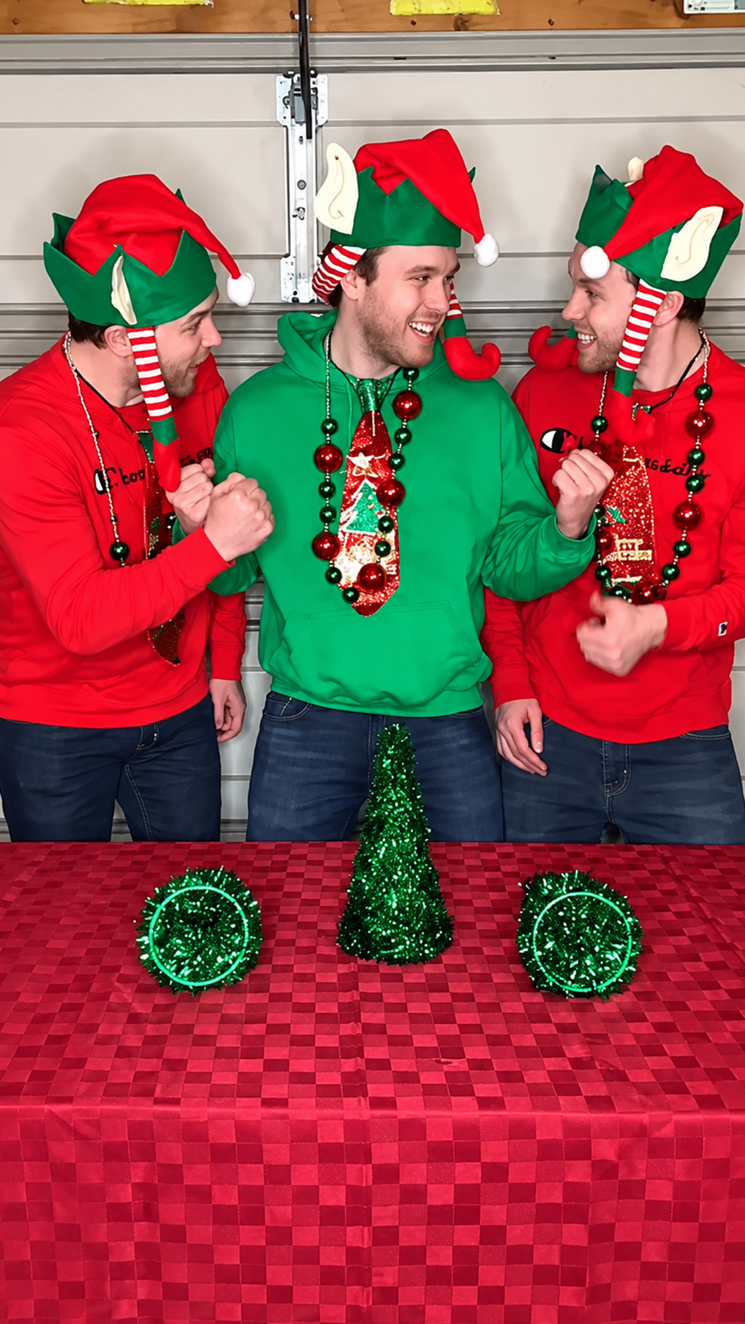We always let the little elf win