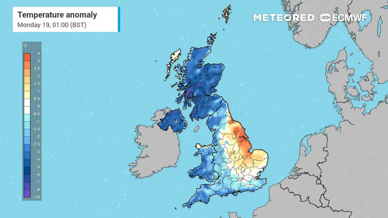 UK weather: Newcastle braces for 24.6mm Wednesday deluge as autumn ...