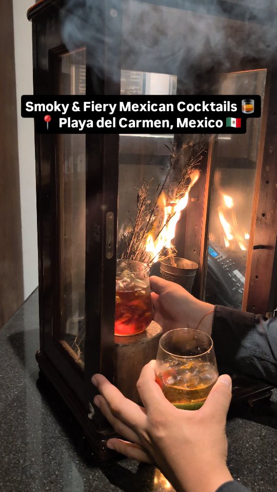 The smokiest cocktail experience in Playa del Carmen