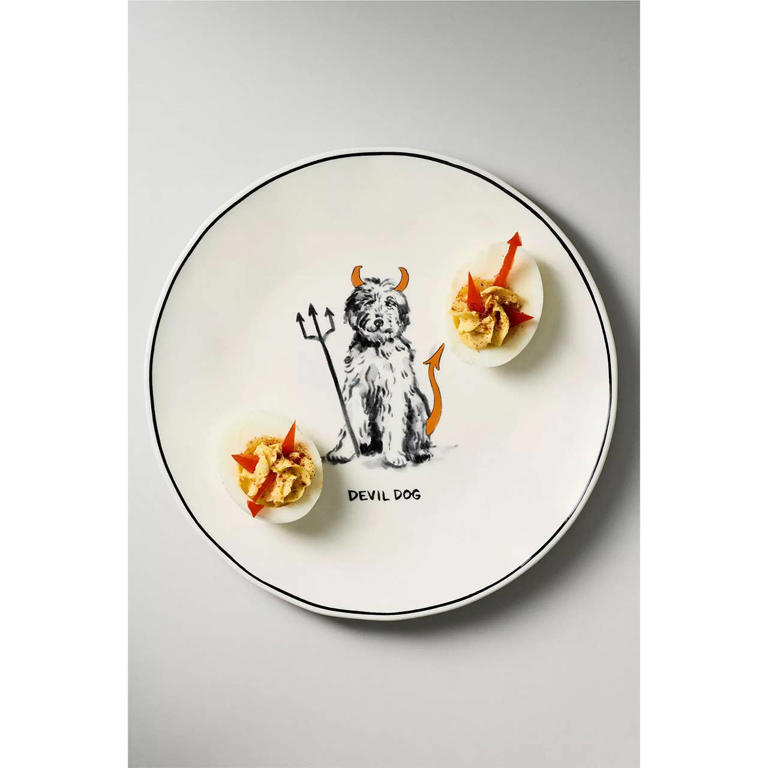 Discover Anthropologie's adorable $15 Halloween dog plates — perfect ...
