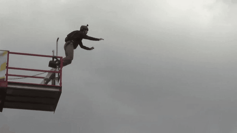 Base jumpers brave 876-foot drop at New River Gorge Bridge Day