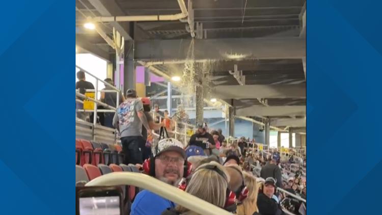 There was toilet paper hanging down: Wastewater rains on fans at Phoenix International Raceway, social media video shows