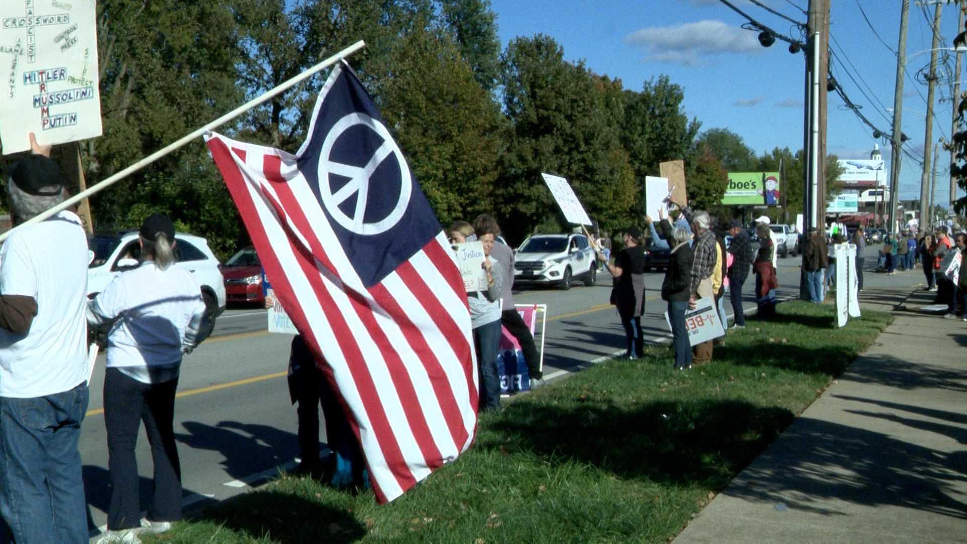 We want to bring our country together: 'No Kings' rally draws hundreds in St. Matthews
