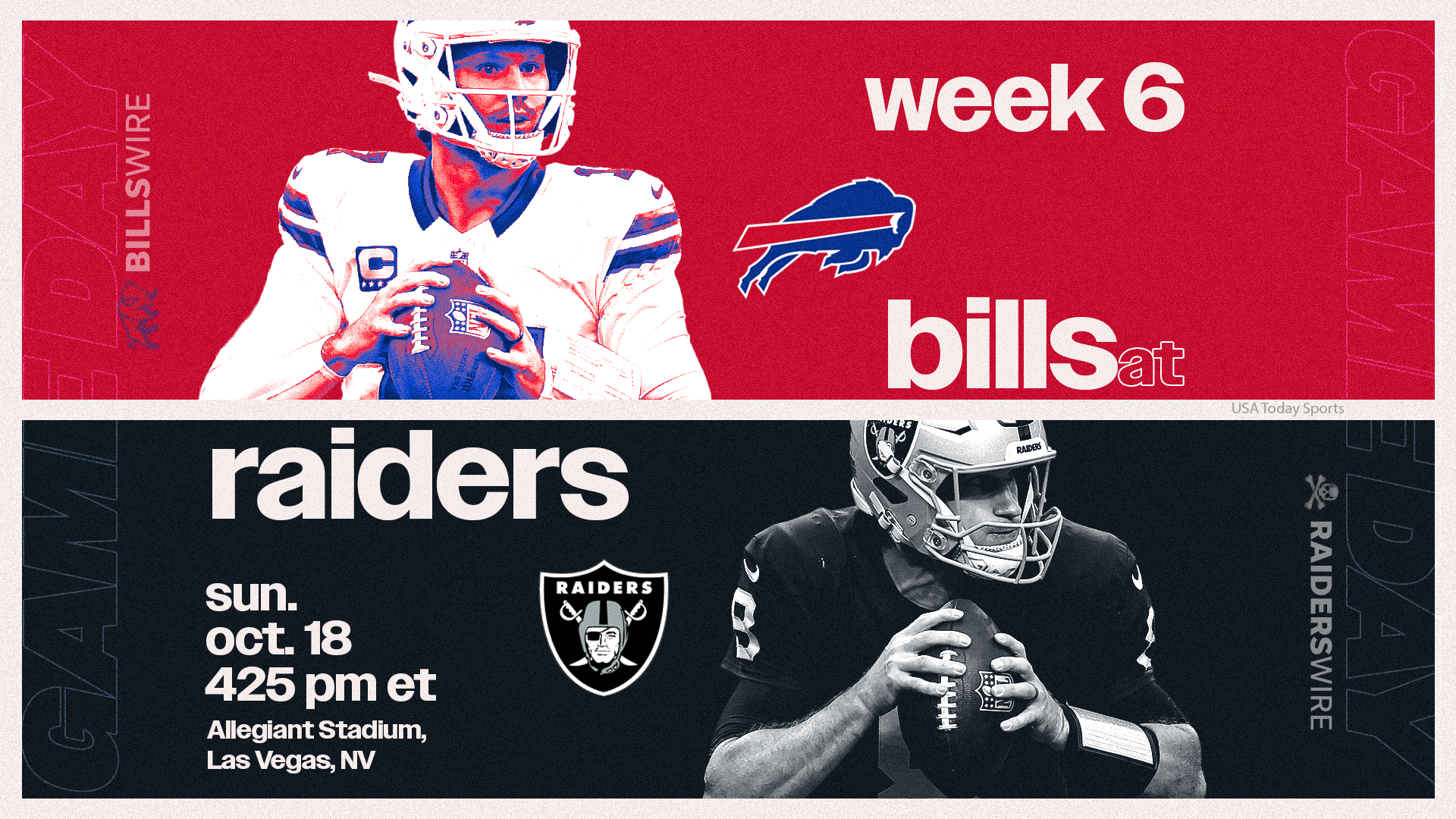 How to watch Raiders vs Bills Week 6 NFL game today