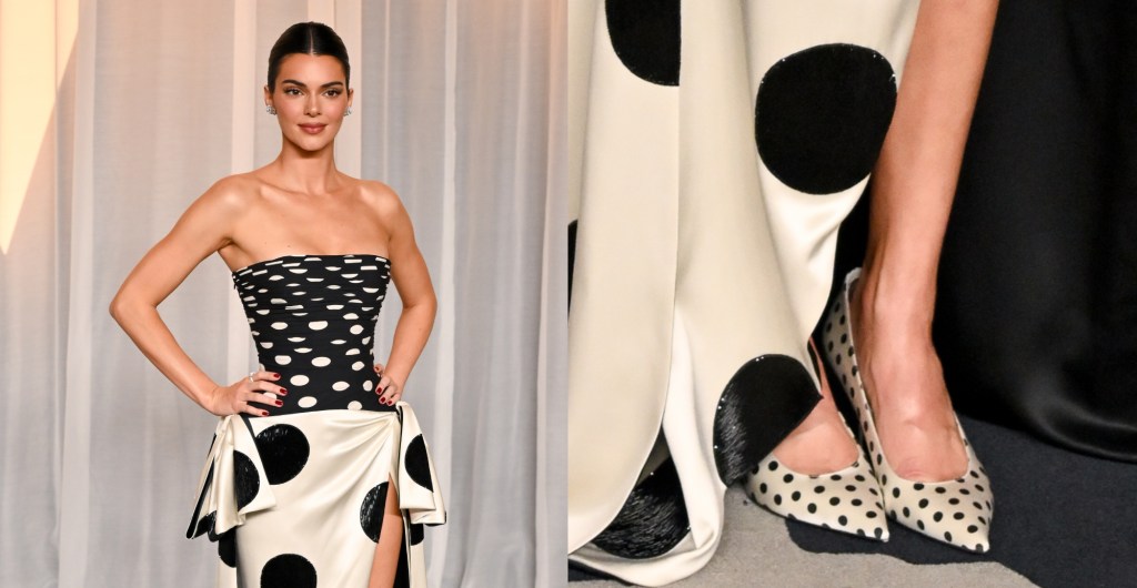 Kendall Jenner takes the polka dot trend to the Academy Museum Gala