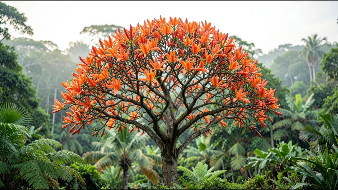 Australia’s 24-metre African tulip trees invade rainforests and ...