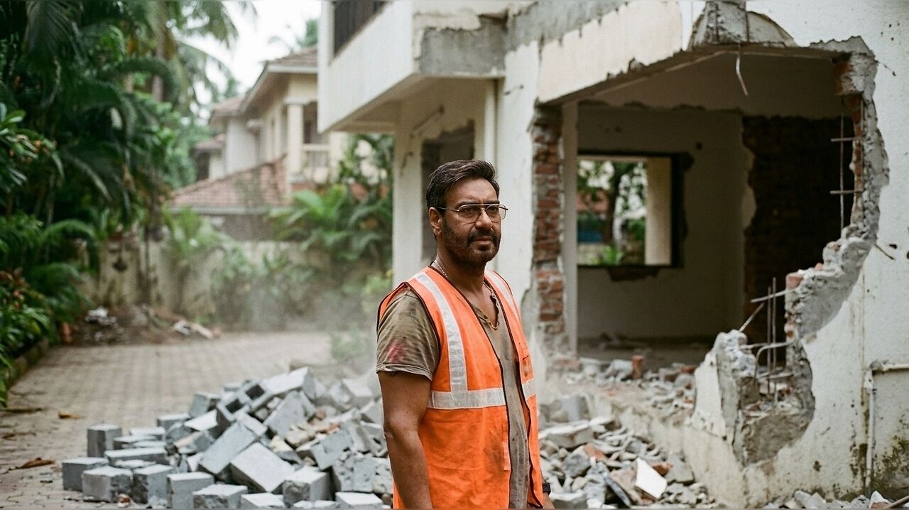 BMC demolishes unauthorised construction at Ajay Devgn’s Juhu bungalow